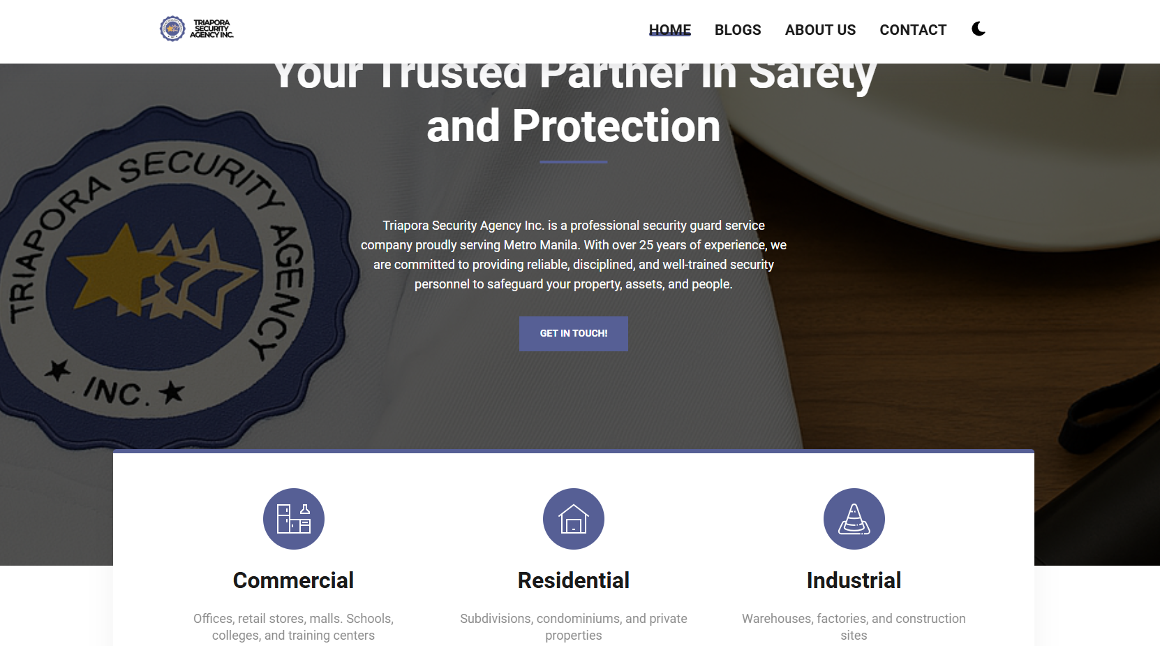 Triapora Security Agency Business Page